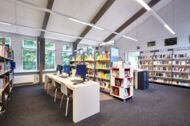 Innenansicht Bücherhalle Kirchdorf